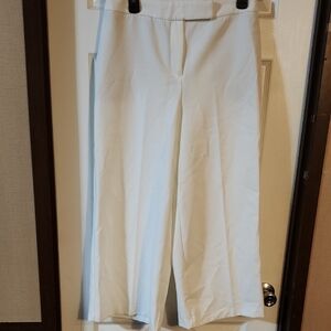 Joie White Wide-Leg Trousers High-Waisted Tailored